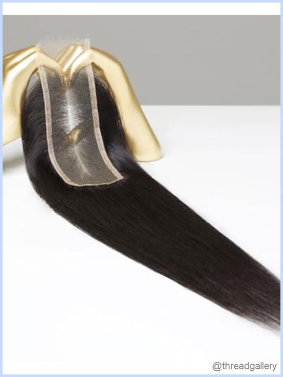 2x6 HD Lace Closure with 0.10mm Ultra Thin Invisible Swiss Lace, Pre-Plucked